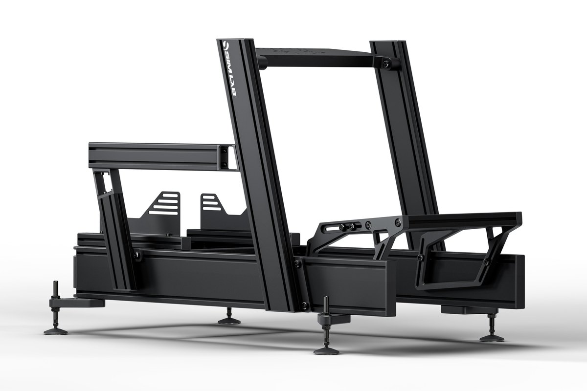 Bare aluminum profile rig: Sim-Lab P1X Pro