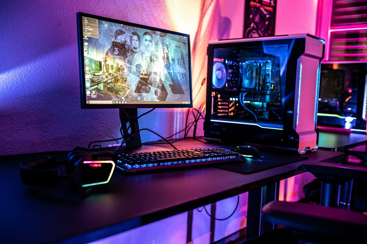 Gaming PC on a desk